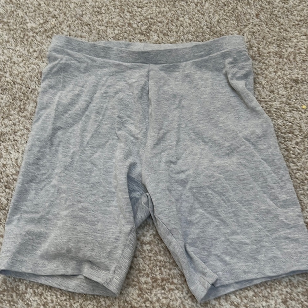 Gray Biker Shorts